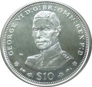 10 Dollars - Elizabeth II King George VI, United Kingdom, 2006 reverse image