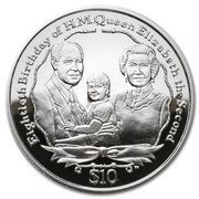 10 Dollars - Elizabeth II Queen and Prince Edward Family, United Kingdom, 2006 reverse image