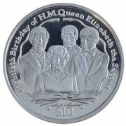 10 Dollars - Elizabeth II Queen Elizabeth II and Prince Charles Family, United Kingdom, 2006 reverse image