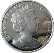10 Dollars - Elizabeth II Founding of Jamestown; Silver Proof obverse image