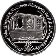 10 Dollars - Elizabeth II The Glass Coach, United Kingdom, 2007 reverse image