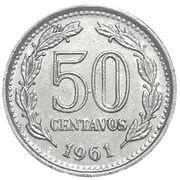 50 Centavos, Argentina, 1957-1961 reverse image