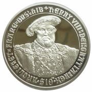 10 Dollars - Elizabeth II King Henry VIII, United Kingdom, 2007 reverse image