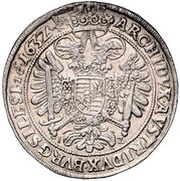 1 Thaler - Ferdinand II Breslau, Bohemia, 1632 reverse image