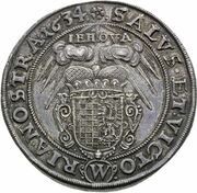 1 Thaler - Silesian Evangelic Estates Breslau, Bohemia, 1634 reverse image