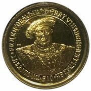 10 Dollars - Elizabeth II King Henry VIII; Gold Proof, United Kingdom, 2009 reverse image