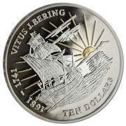 10 Dollars - Elizabeth II Vitus Bering - Sunshine, United Kingdom, 2011 reverse image