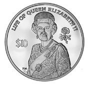10 Dollars - Elizabeth II Queen Elizabeth II Diamond Jubilee, United Kingdom, 2012 reverse image