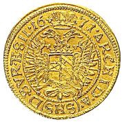 ½ Ducat - Leopold I Breslau, Bohemia, 1667-1691 reverse image
