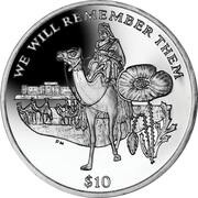 10 Dollars - Elizabeth II Lawrence of Arabia, United Kingdom, 2014 reverse image