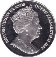 10 Dollars - Elizabeth II Olympic - Golf; Coloured obverse image