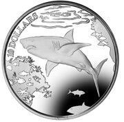 10 Dollars - Elizabeth II The Great White Shark, United Kingdom, 2016 reverse image