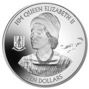 10 Dollars - Elizabeth II 90th Birthday of Queen Elizabeth II, United Kingdom, 2016 reverse image