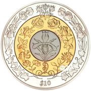 10 Dollars - Elizabeth II Platinum wedding, United Kingdom, 2017 reverse image