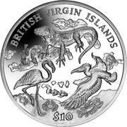 10 Dollars - Elizabeth II Archipelago and Wildlife, United Kingdom, 2018 reverse image