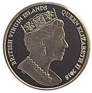 10 Dollars - Elizabeth II Sapphire Coronation: Piedfort obverse image