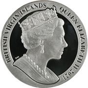 10 Dollars - Elizabeth II Transition of the Morgan Dollar to the Peace Dollar; Piedfort obverse image