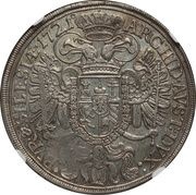 1 Thaler - Charles VI Breslau, Bohemia, 1719-1722 reverse image