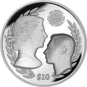 10 Dollars - Elizabeth II Platinum Jubilee, United Kingdom, 2022 reverse image