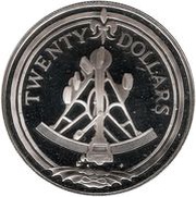 20 Dollars - Elizabeth II Sextant, United Kingdom, 1985 reverse image