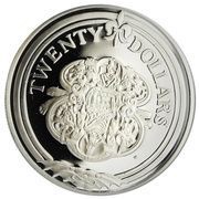 20 Dollars - Elizabeth II Sword Guillon, United Kingdom, 1985 reverse image