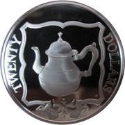 20 Dollars - Elizabeth II Teapot, United Kingdom, 1985 reverse image