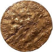 1 Ducat - Rudolf II Date on obverse; Breslau obverse image