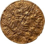1 Ducat - Rudolf II Date on obverse; Breslau, Bohemia, 1584 reverse image