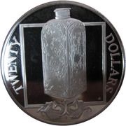 20 Dollars - Elizabeth II Porcelain Bottle, United Kingdom, 1985 reverse image