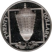 20 Dollars - Elizabeth II Ship Lantern, United Kingdom, 1985 reverse image