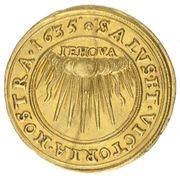 1 Ducat - Silesian Evangelic Estates, Bohemia, 1634-1635 reverse image