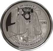 20 Dollars - Elizabeth II Jan van Eyck, United Kingdom, 2000 reverse image