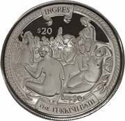 20 Dollars - Elizabeth II Ingres, United Kingdom, 2000 reverse image