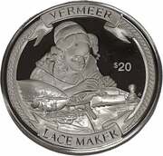 20 Dollars - Elizabeth II Vermeer, United Kingdom, 2000 reverse image