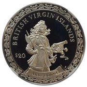 20 Dollars - Elizabeth II Anne Bonny, United Kingdom, 2000 reverse image