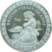 20 Dollars - Elizabeth II Captain Kidd, United Kingdom, 2000 reverse image