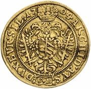 1 Ducat - Leopold I Brieg, Bohemia, 1696-1704 reverse image