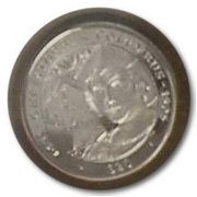 20 Dollars - Elizabeth II Christopher Columbus; White Gold reverse image