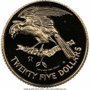 25 Dollars - Elizabeth II Caribbean Sparrow Hawk, United Kingdom, 1981 reverse image