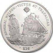 30 Dollars - Elizabeth II Admiral Nelson, United Kingdom, 2008 reverse image