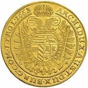 10 Ducats - Leopold I Breslau, Bohemia, 1663 reverse image