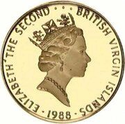 50 Dollars - Elizabeth II Spanish Colonial Gold Coin obverse image