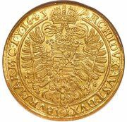 10 Ducats - Ferdinand III Breslau, Bohemia, 1643 reverse image