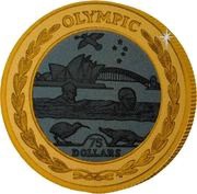 75 Dollars - Elizabeth II Olympics, Oceania, United Kingdom, 2009 reverse image