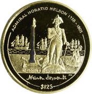 125 Dollars - Elizabeth II Nelson's Column-London, United Kingdom, 2005 reverse image