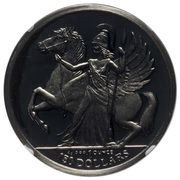 150 Dollars - Elizabeth II Pegasus and Pallas Athena, United Kingdom, 2015-2016 reverse image