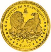 250 Dollars - Elizabeth II Founding of Jamestown, United Kingdom, 2007 reverse image