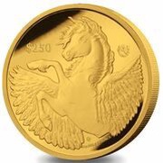 250 Dollars - Charles III Pegasus; Taya privymark, United Kingdom, 2023 reverse image