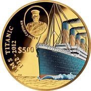 500 Dollars - Elizabeth II RMS Titanic, United Kingdom, 2012 reverse image