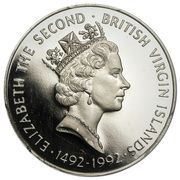 1000 Dollars - Elizabeth II Discovery of America obverse image